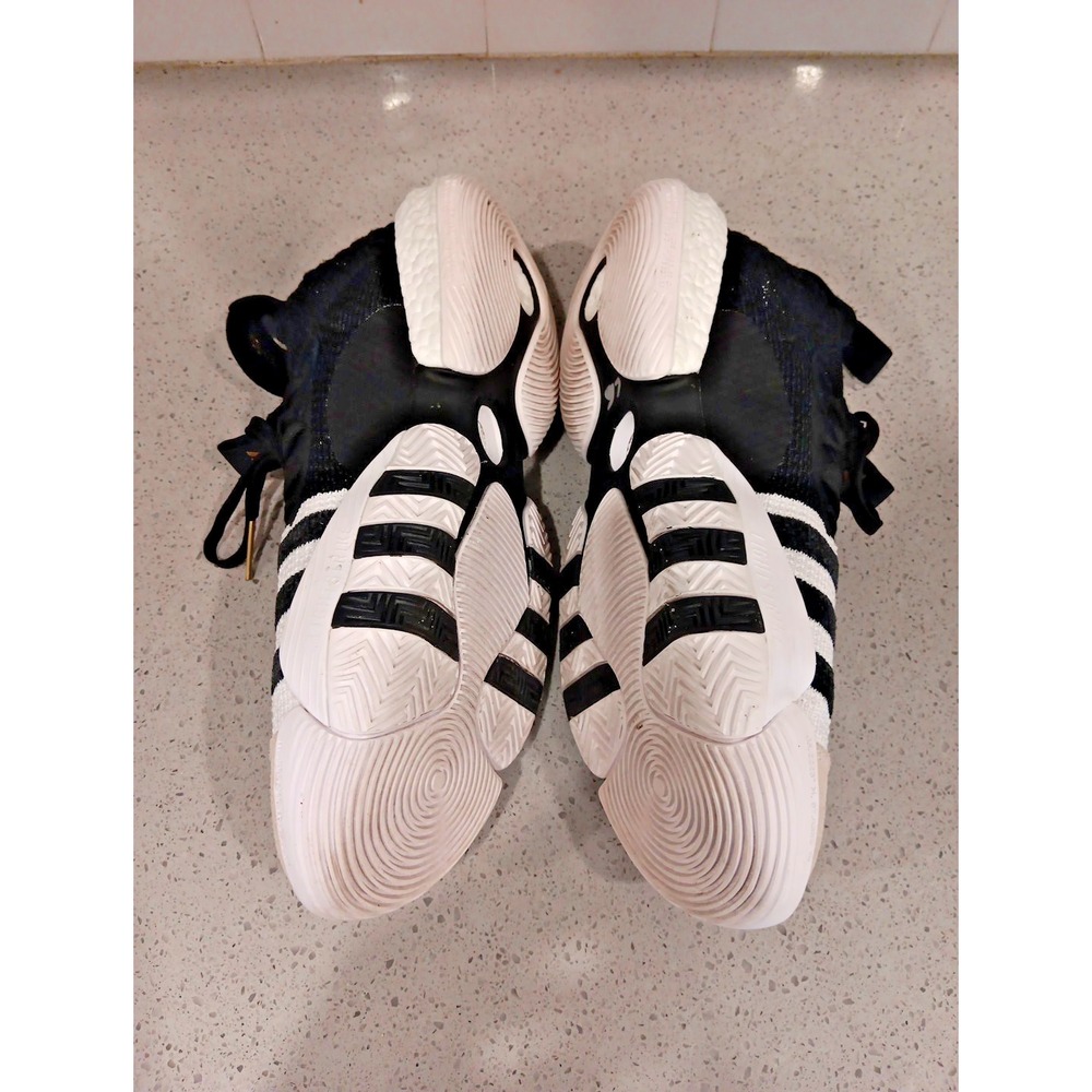 Adidas Trae Young 2 Men's Sz 13 Basketball Shoes White Black Sneakers